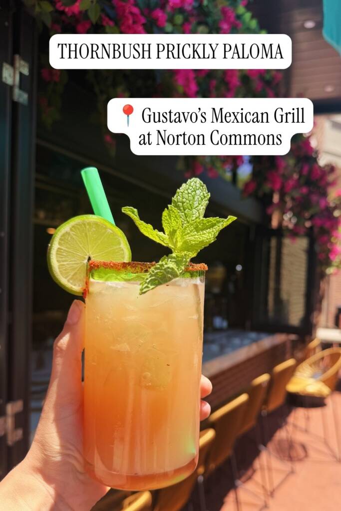 Gustavo’s at Norton Commons Prickly Paloma Cocktail