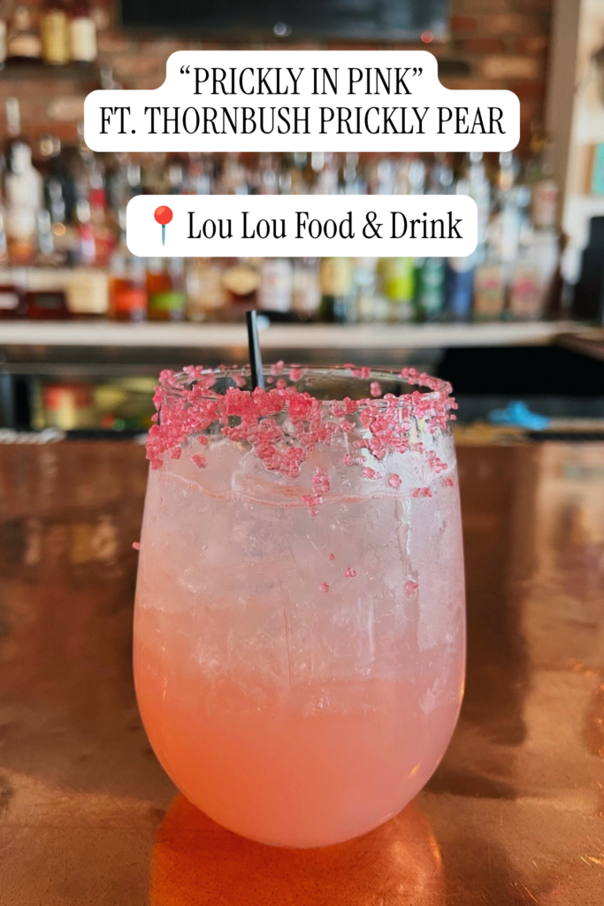 Prickly In Pink Cocktail at Lou Lou Food & Drink